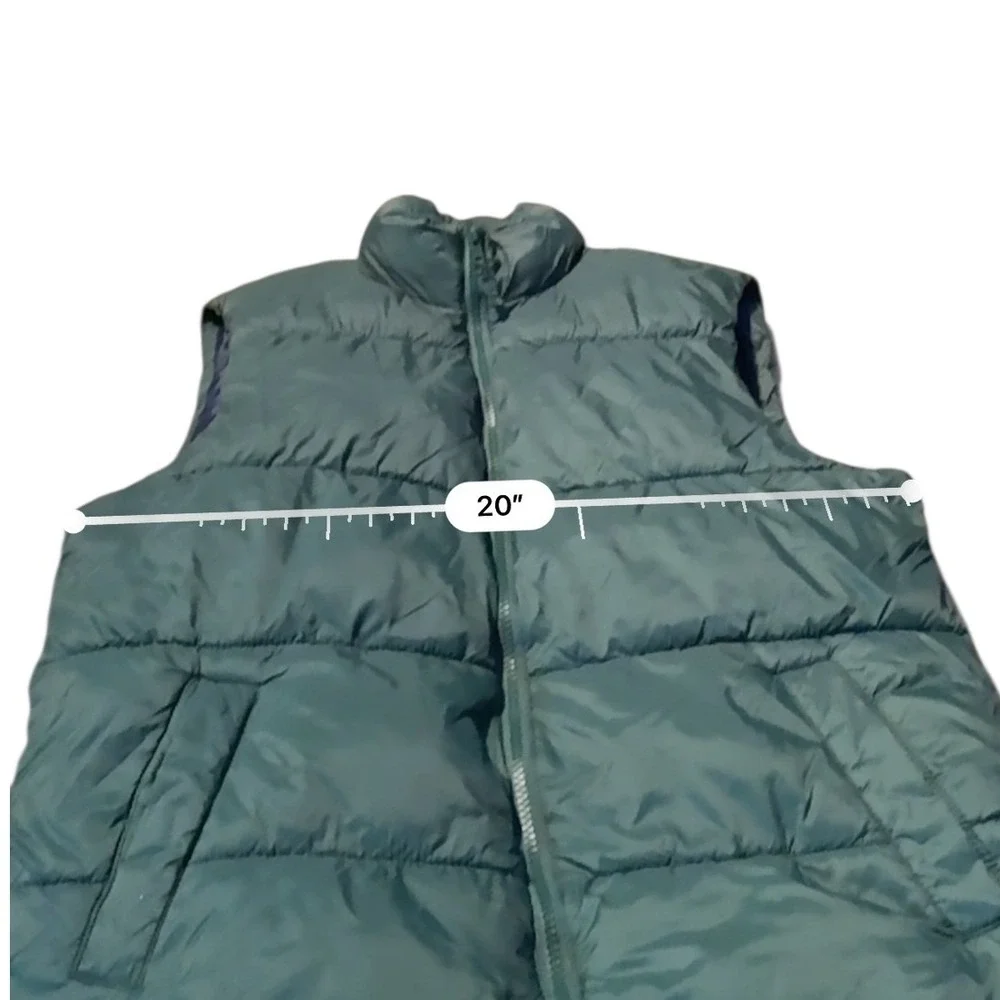 Old‎ Navy Puffer Vest Women's Medium Green Sleeveless Outdoor Casual Layered
